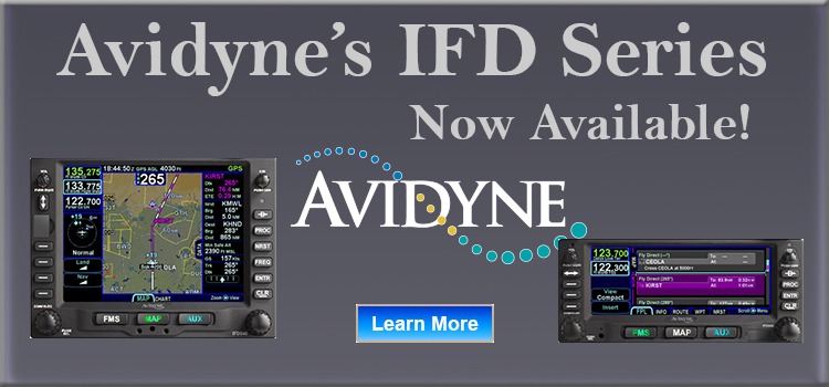 Avidyne's IFD Series are now available.